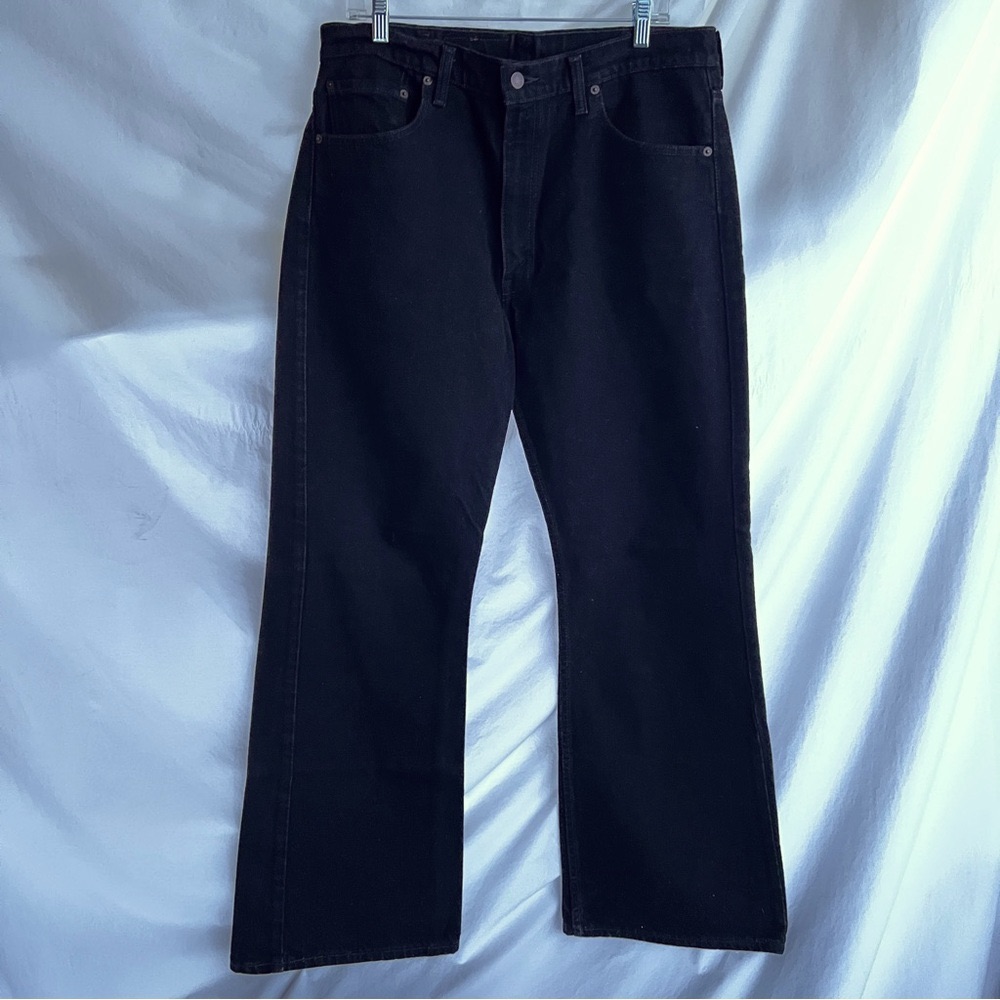 Vtg1996 506 Levi Original Fit Flare Jeans Black 36x32